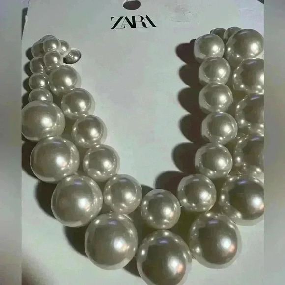 🔥🔥zara Double chain pearl chain - Picture 3 of 6